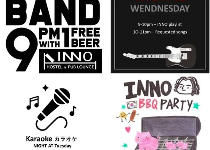 Albergue Inno & Pub Lounge Hongdae Seul